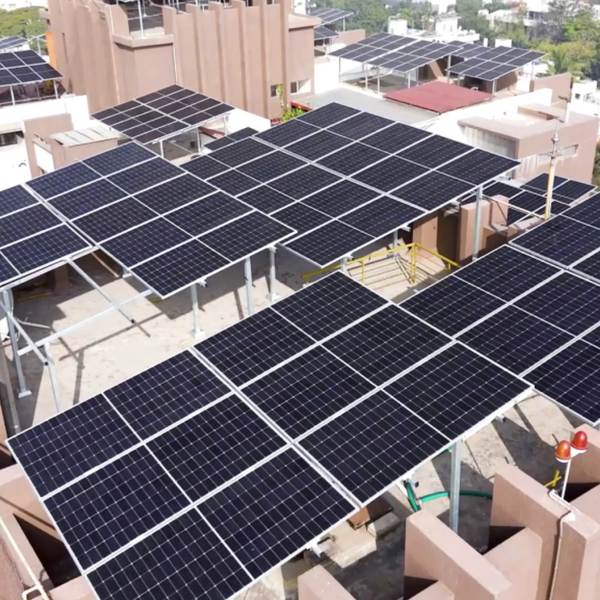 Rooftop solar across an apartment complex